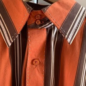 Vintage 1970s Striped Shirt Size L
